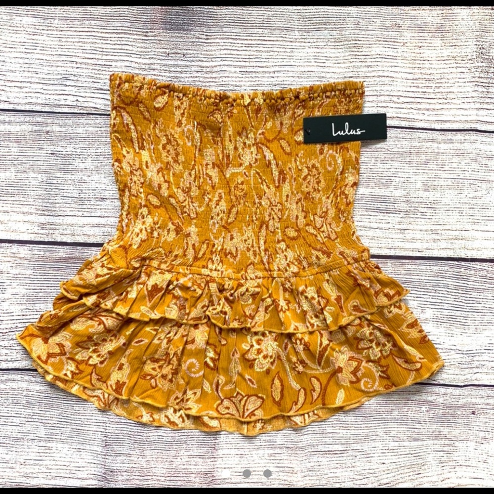 Lulus Smocked Mini Skirt